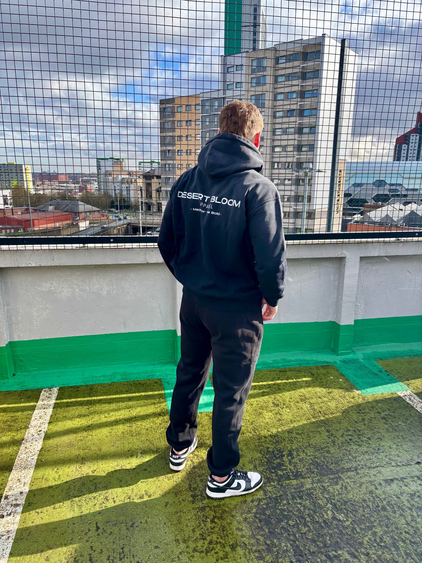 Black Washed Bold Collection Hoodie